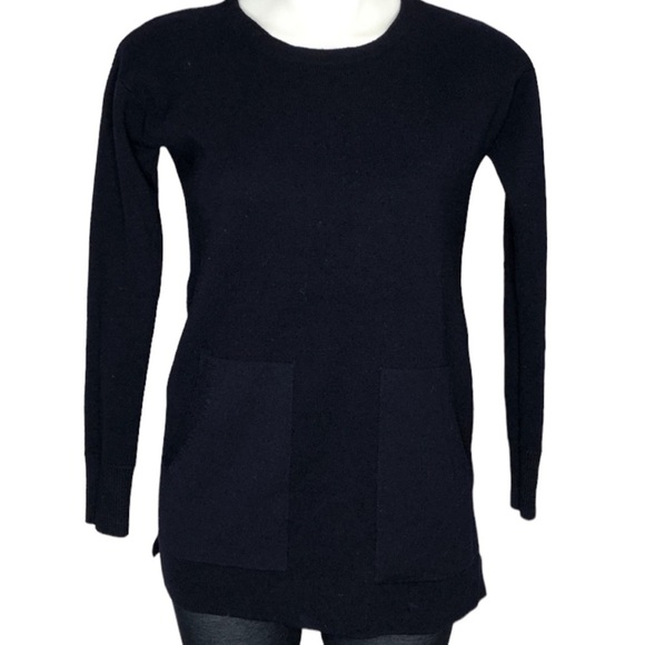 J. Crew navy crew neck sweater, XXS - Picture 2 of 7